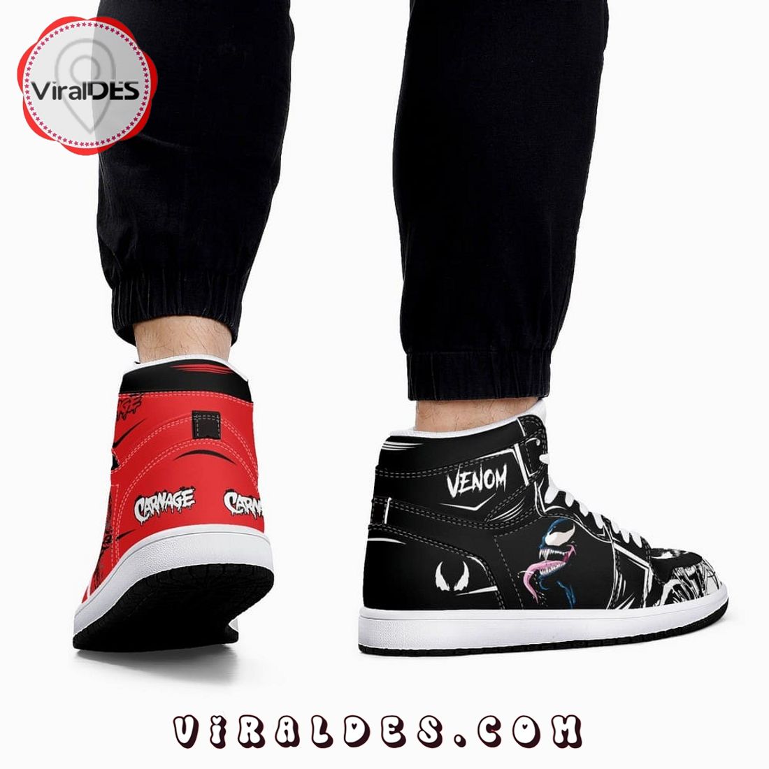 Ideafootwear Venom AJ1 High Sneakers Shoes For Men And Women 28