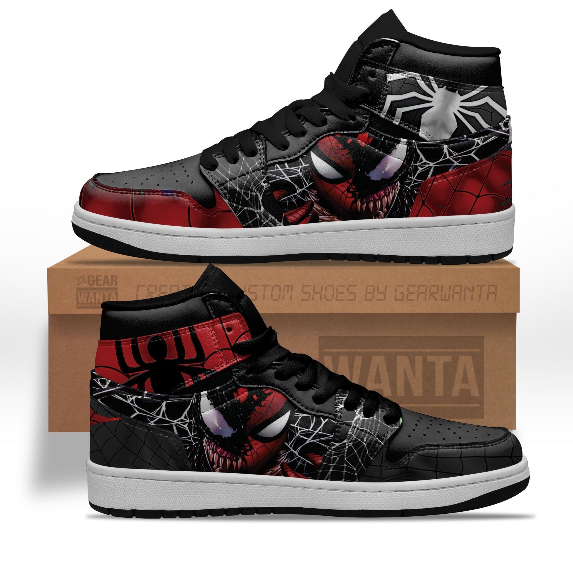 Ideafootwear Venom AJ1 High Sneakers Shoes For Men And Women 26