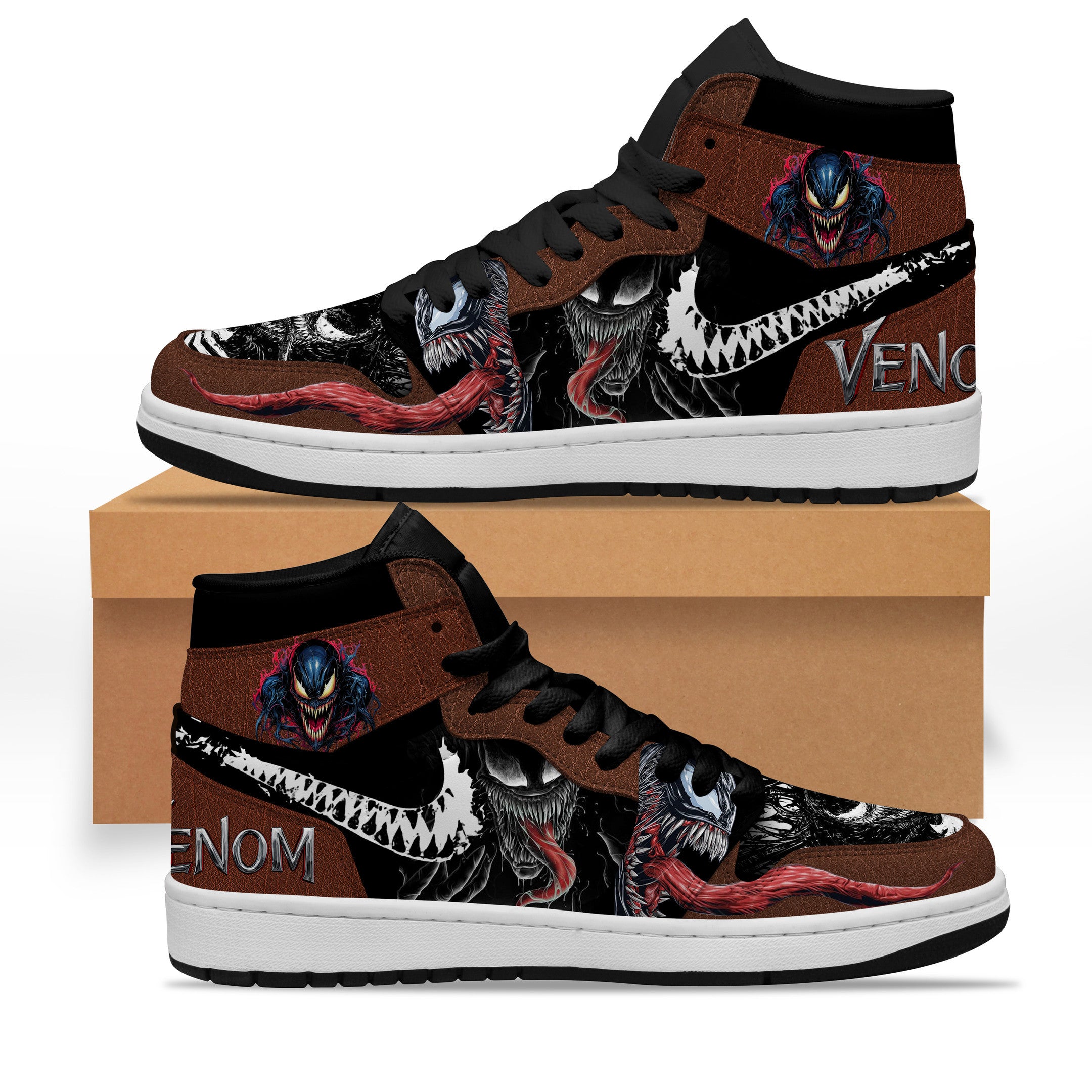 Ideafootwear Venom AJ1 High Sneakers Shoes For Men And Women 64