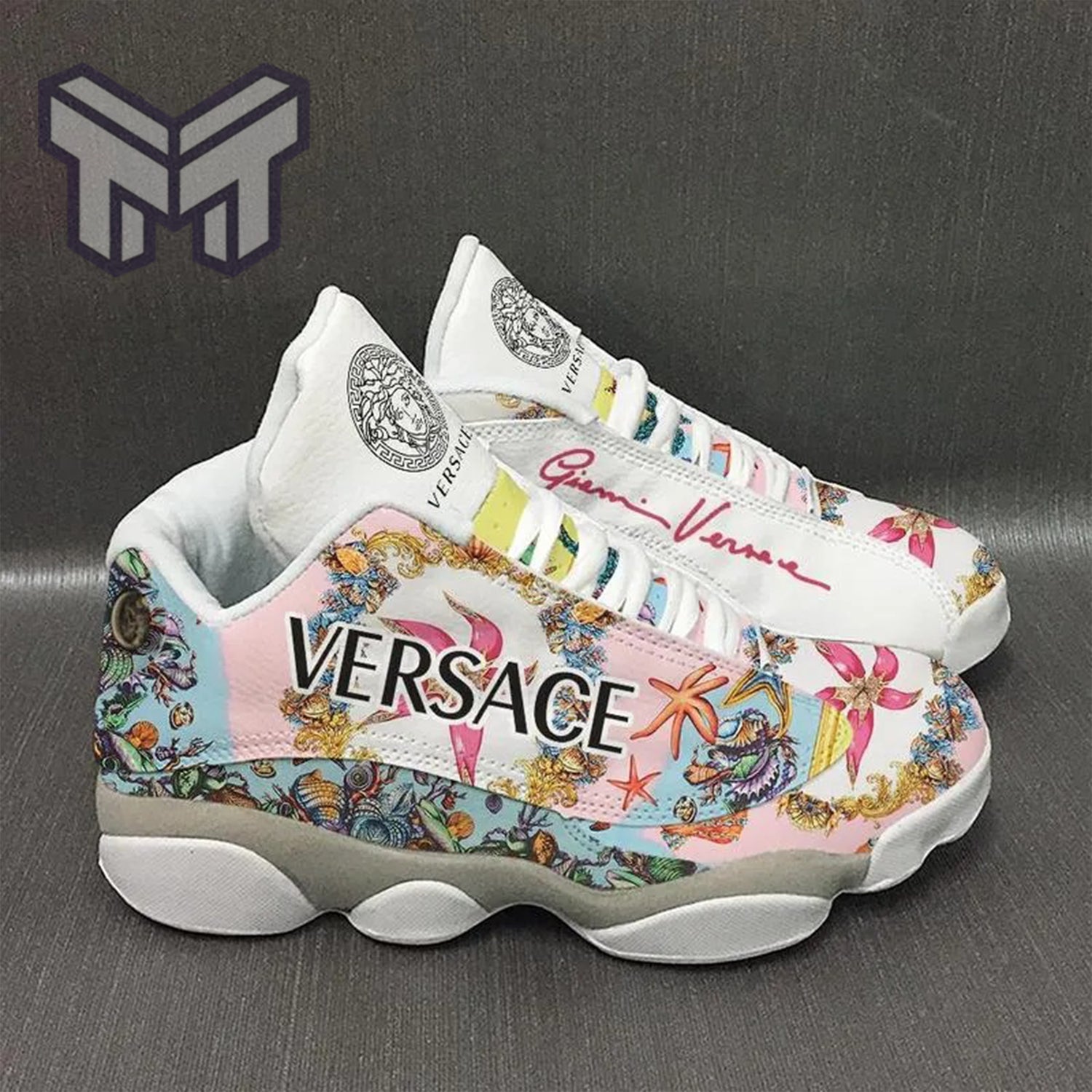 Ideafootwear Versace AJ13 Sneakers Shoes For Men And Women 7