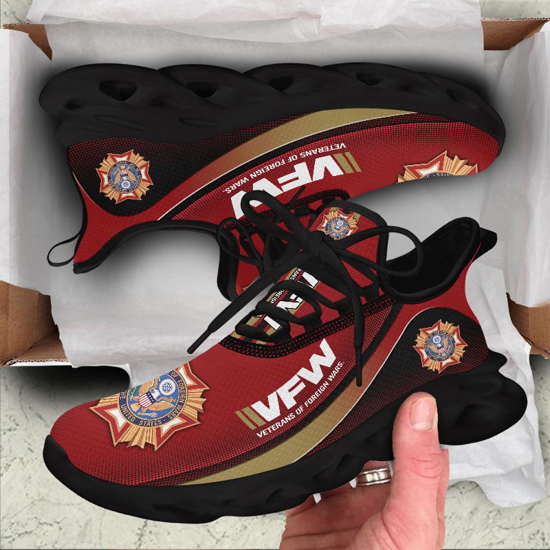 Ideafootwear Veterans of Foreign Wars Max Soul Shoes Sneakers For Men And Women 1
