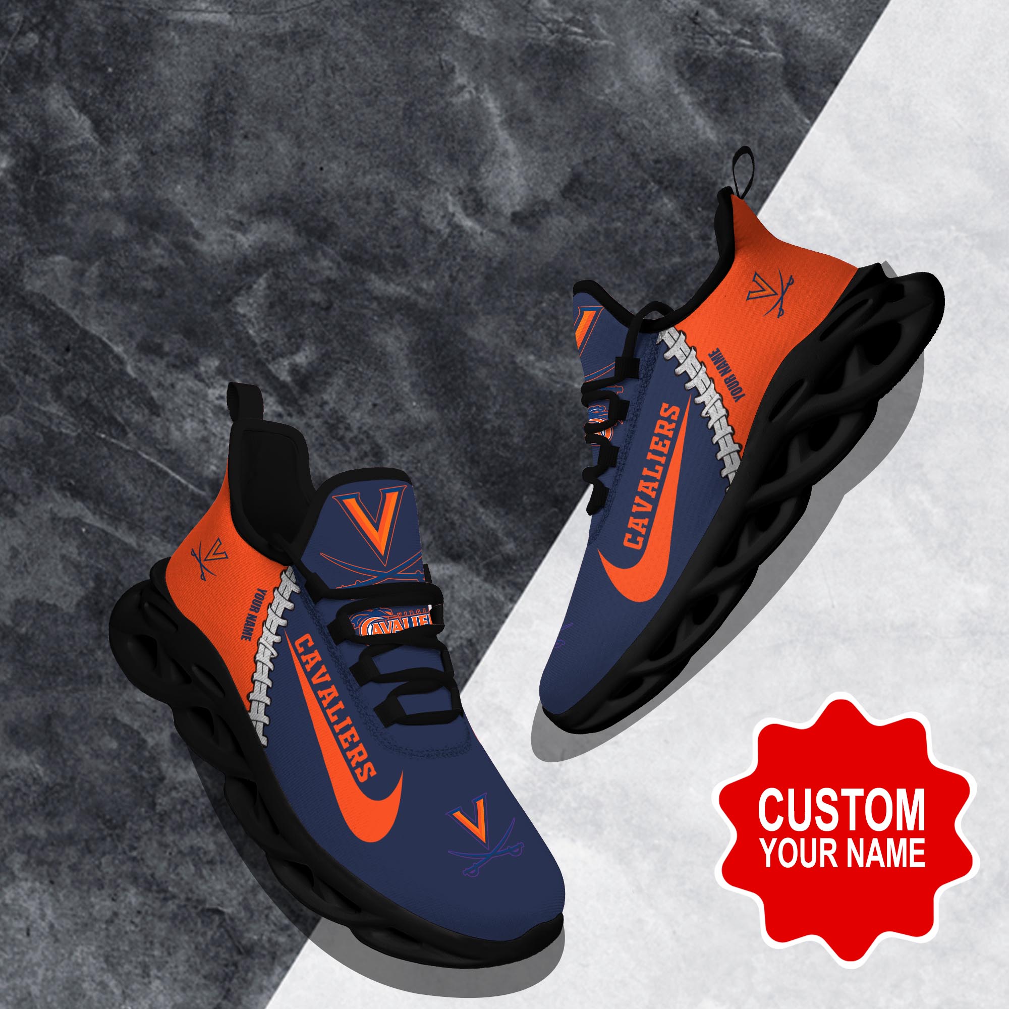 Ideafootwear Virginia Cavaliers Max Soul Shoes Sneakers For Men And Women 1