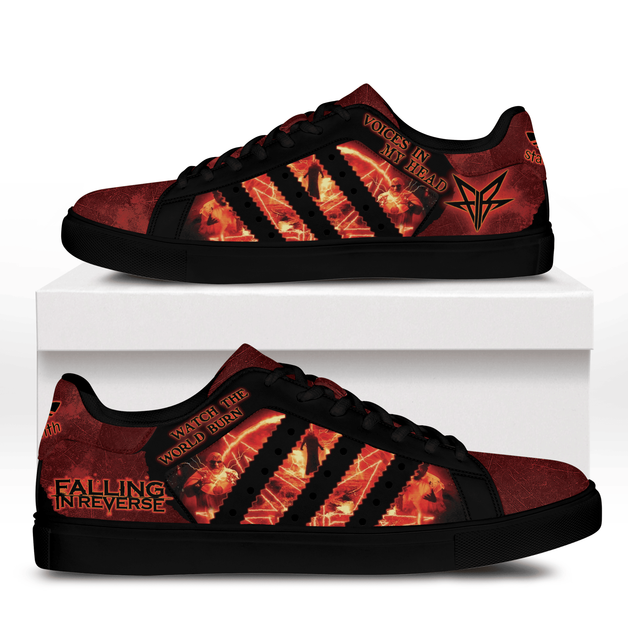 Ideafootwear Voices in My Head Skate Stan Shoes Sneakes For Men And Women  1