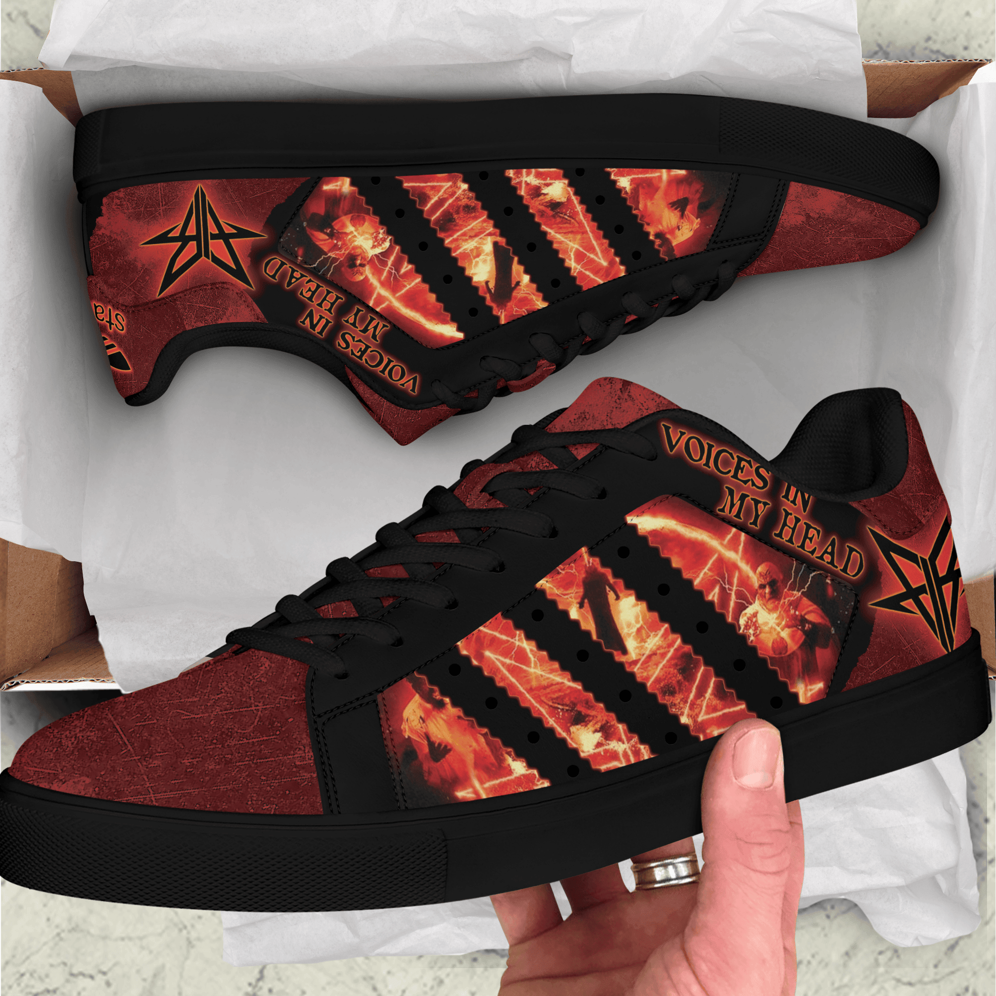 Ideafootwear Voices in My Head Skate Stan Shoes Sneakes For Men And Women  1