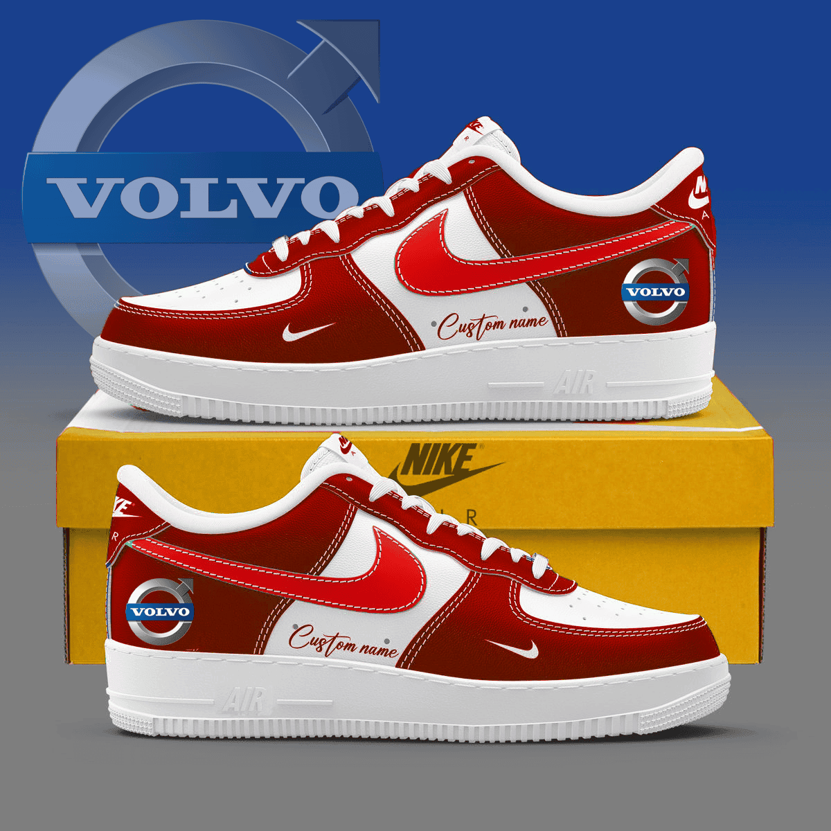 Ideafootwear Volvo Air Low-Top Sneakers Shoes For Men And Women 3