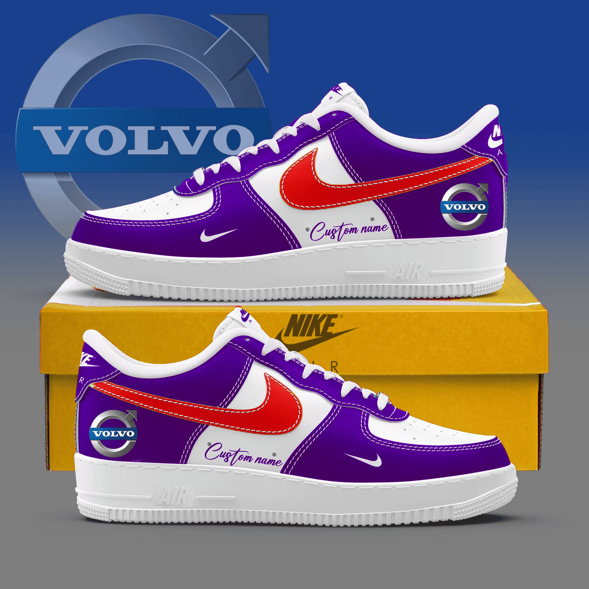 Ideafootwear Volvo Air Low-Top Sneakers Shoes For Men And Women 2