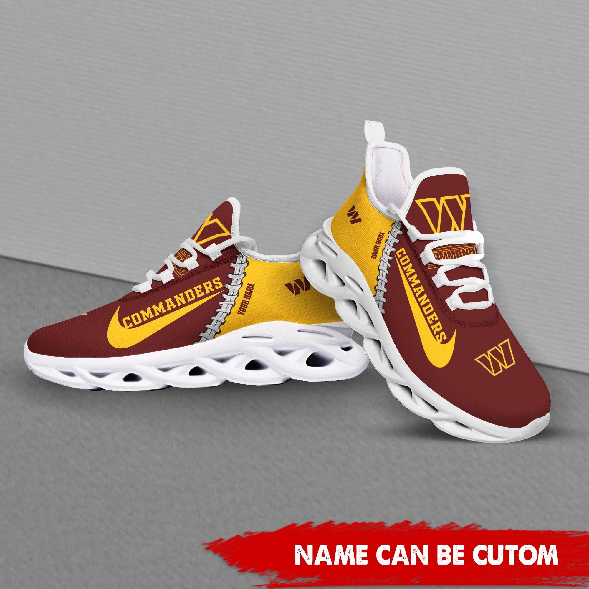 Ideafootwear Washington Commanders Max Soul Shoes Sneakers For Men And Women 2