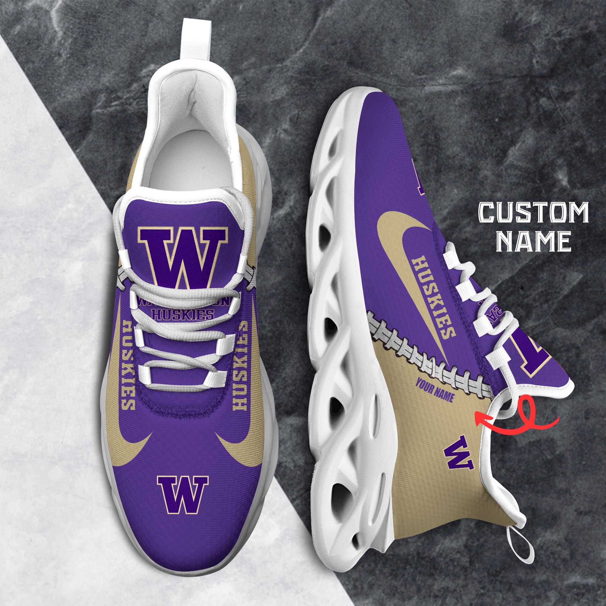 Ideafootwear Washington Huskies Max Soul Shoes Sneakers For Men And Women 1