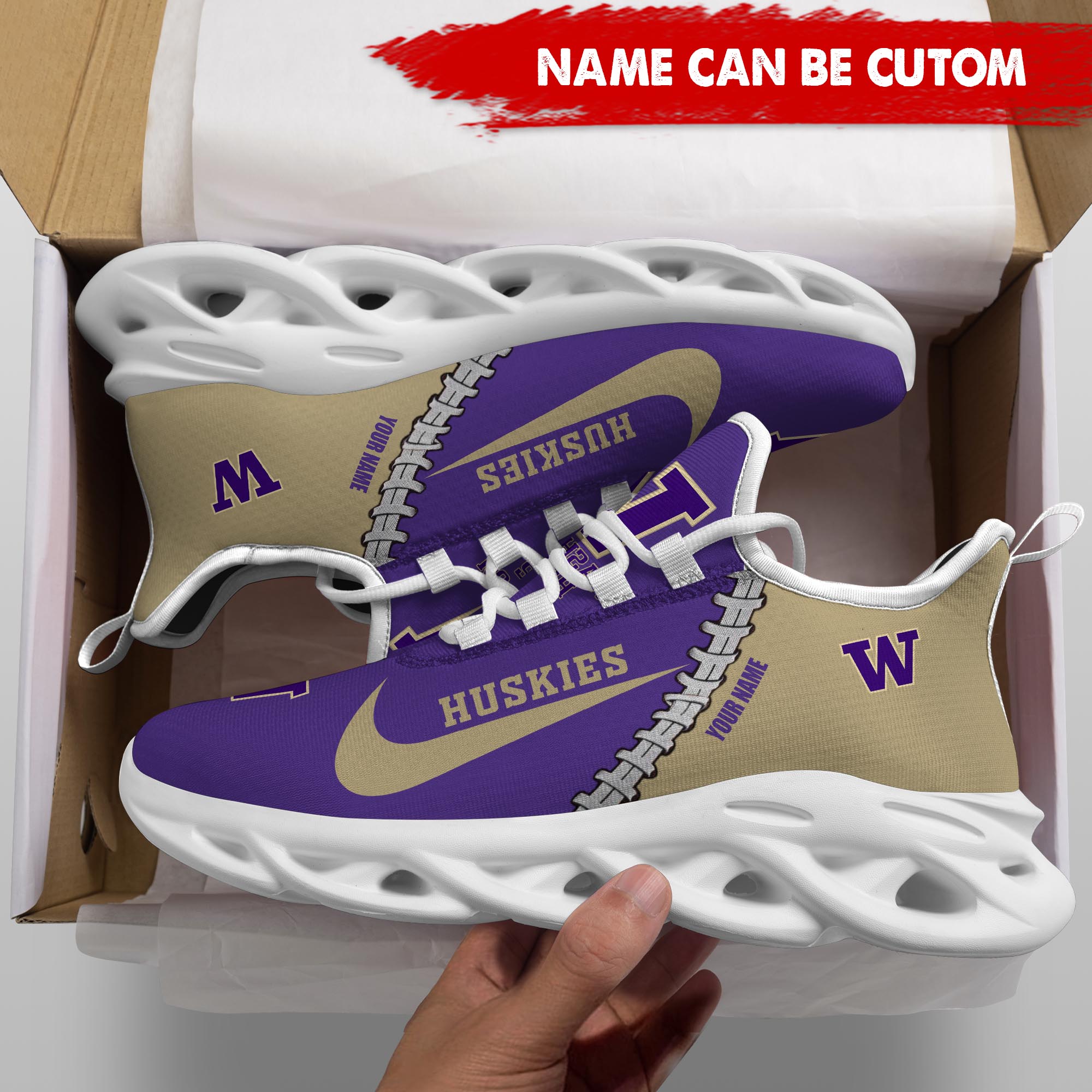Ideafootwear Washington Huskies Max Soul Shoes Sneakers For Men And Women 1