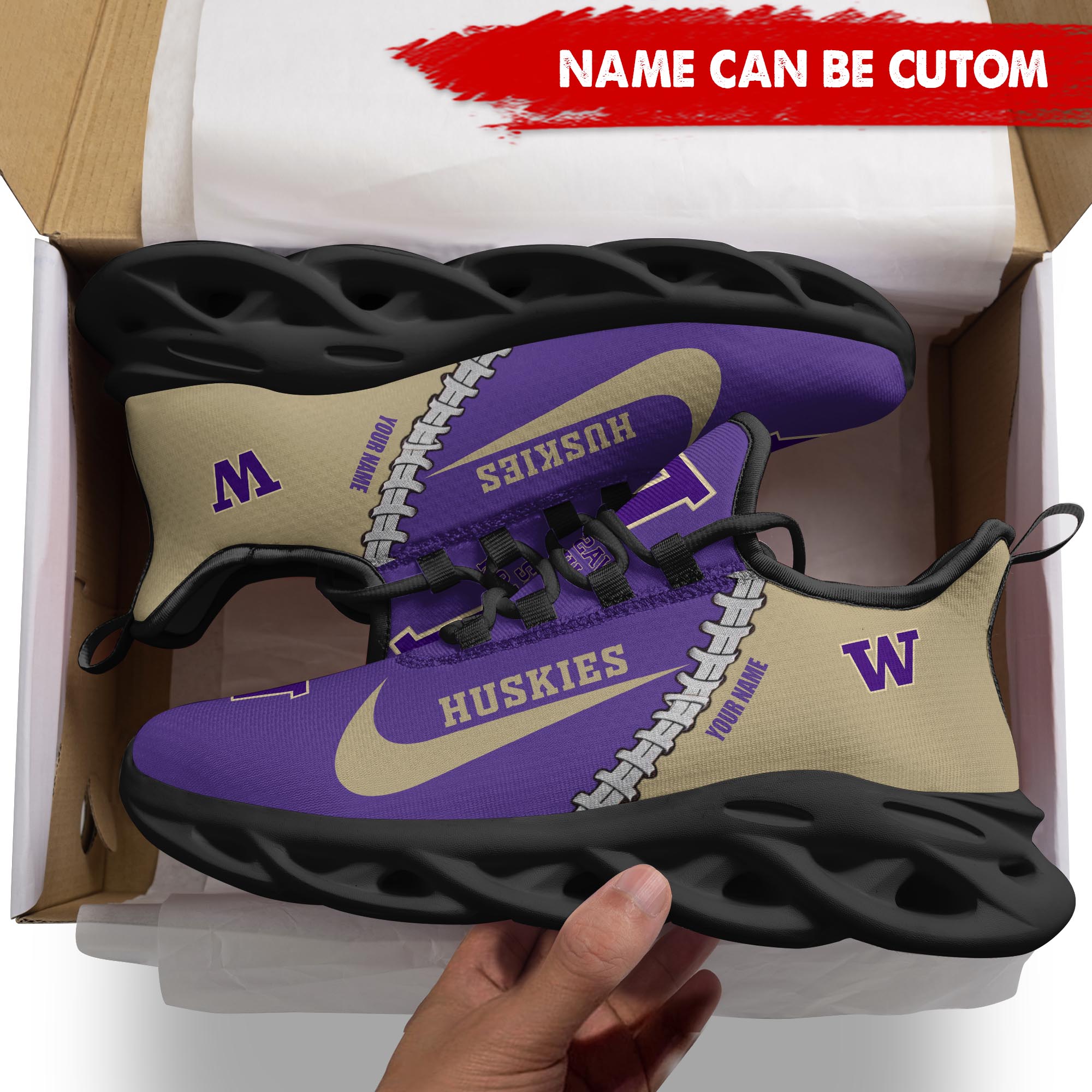 Ideafootwear Washington Huskies Max Soul Shoes Sneakers For Men And Women 1