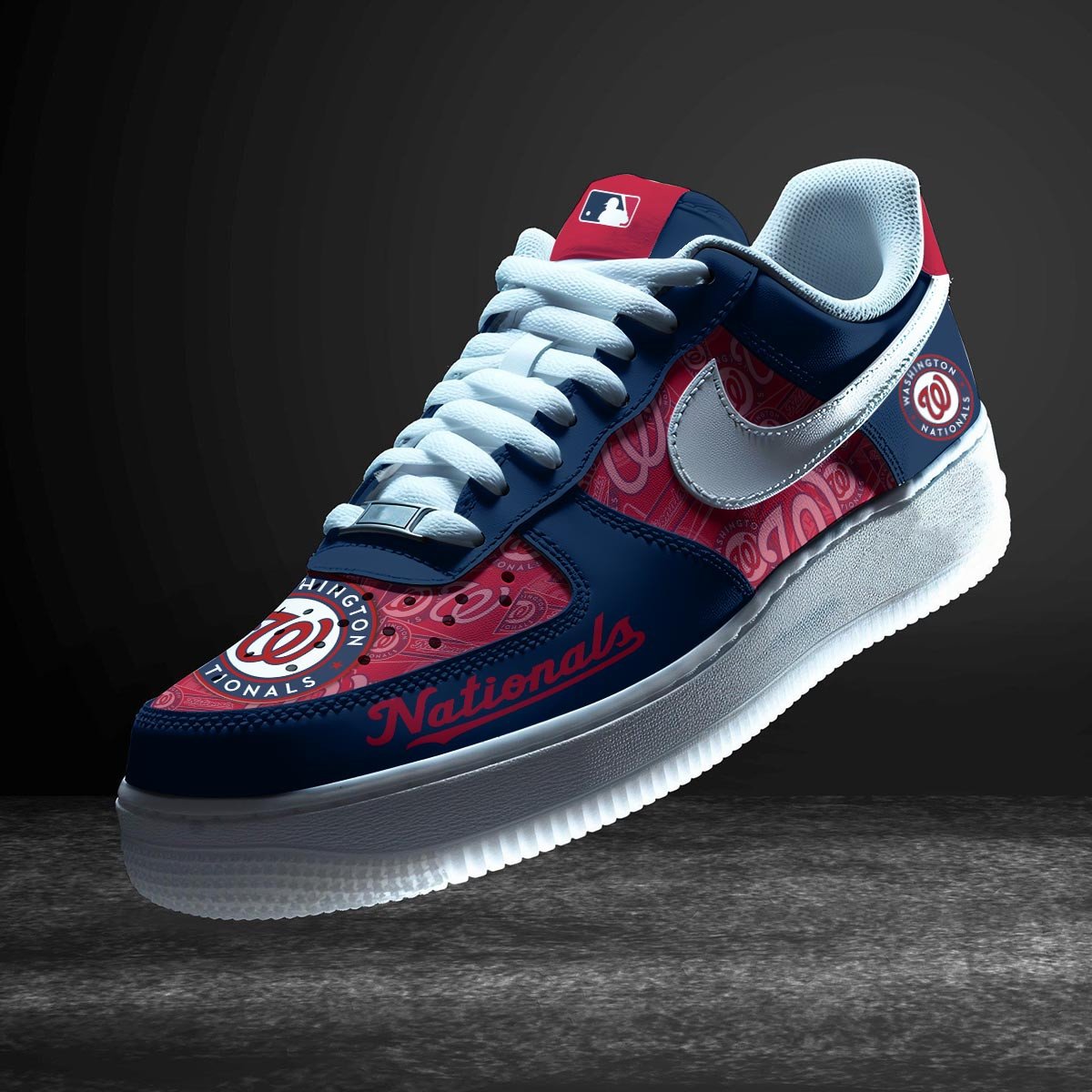 Ideafootwear Washington Nationals Air Low-Top Sneakers Shoes For Men And Women 2