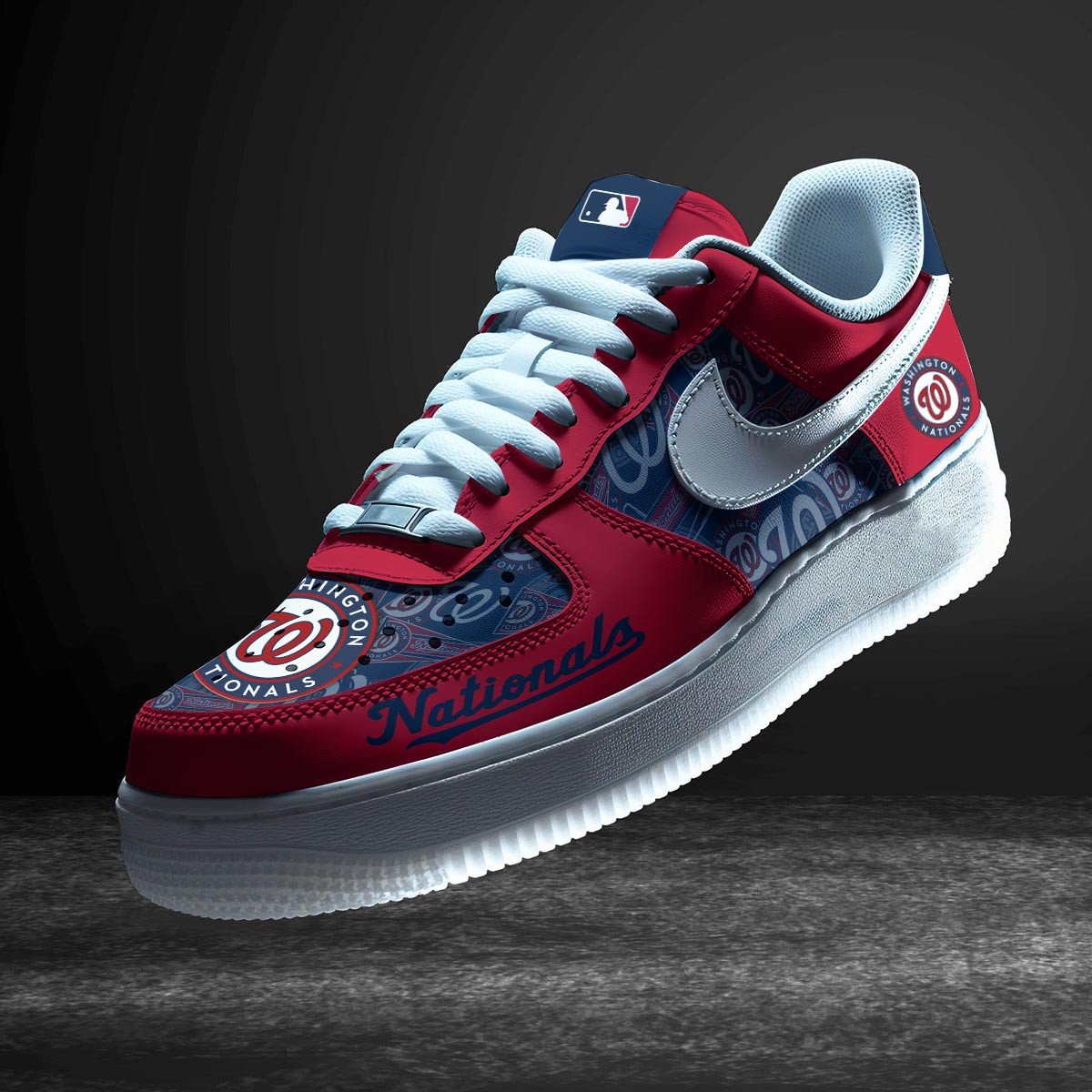 Ideafootwear Washington Nationals Air Low-Top Sneakers Shoes For Men And Women 3