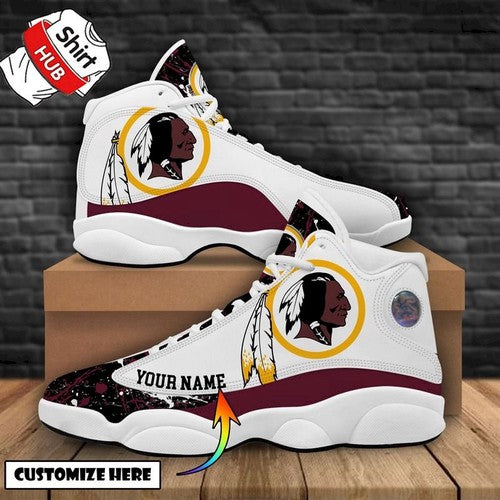 Ideafootwear Washington Redskins AJ13 Sneakers Shoes For Men And Women 4