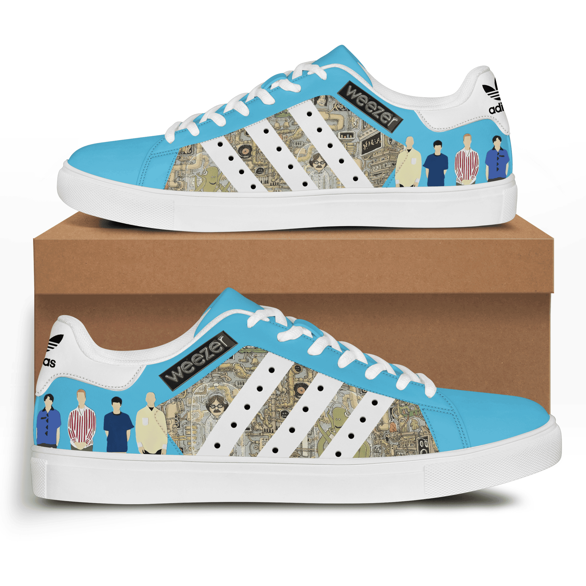 Ideafootwear Weezer Skate Stan Shoes Sneakes For Men And Women  1