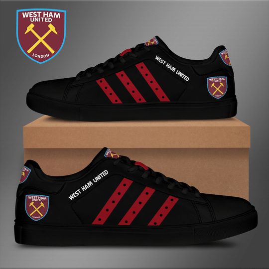 Ideafootwear West Ham United FC Skate Stan Shoes Sneakes For Men And Women 2