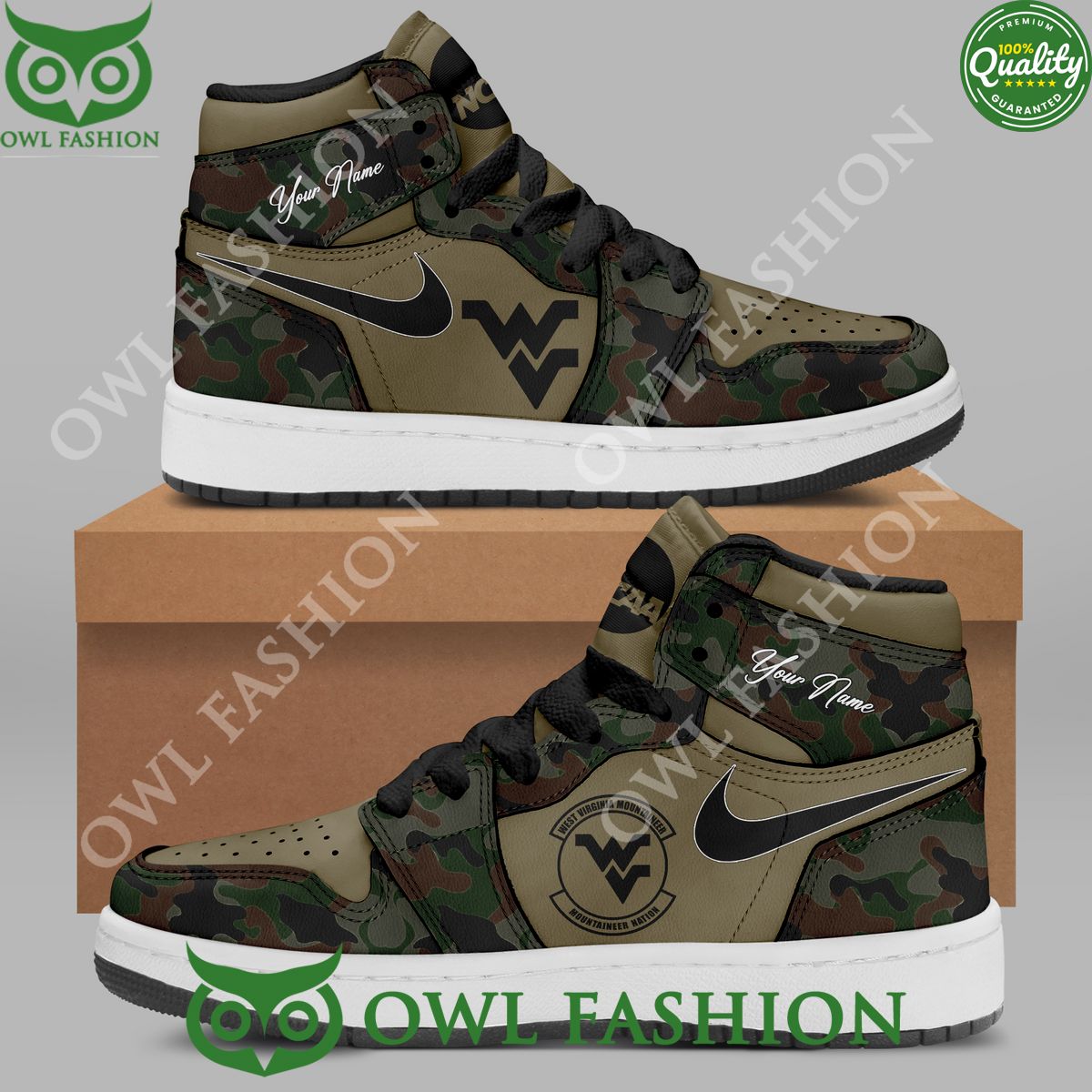 Ideafootwear West Virginia football AJ1 High Sneakers Shoes For Men And Women 1