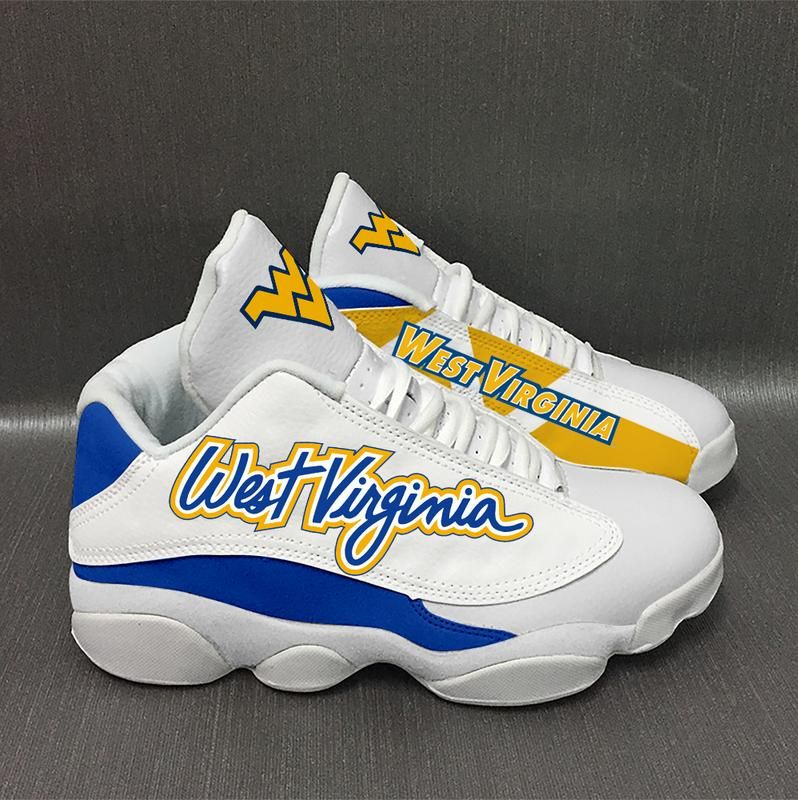 Ideafootwear West Virginia Mountaineers AJ13 Sneakers Shoes For Men And Women 3