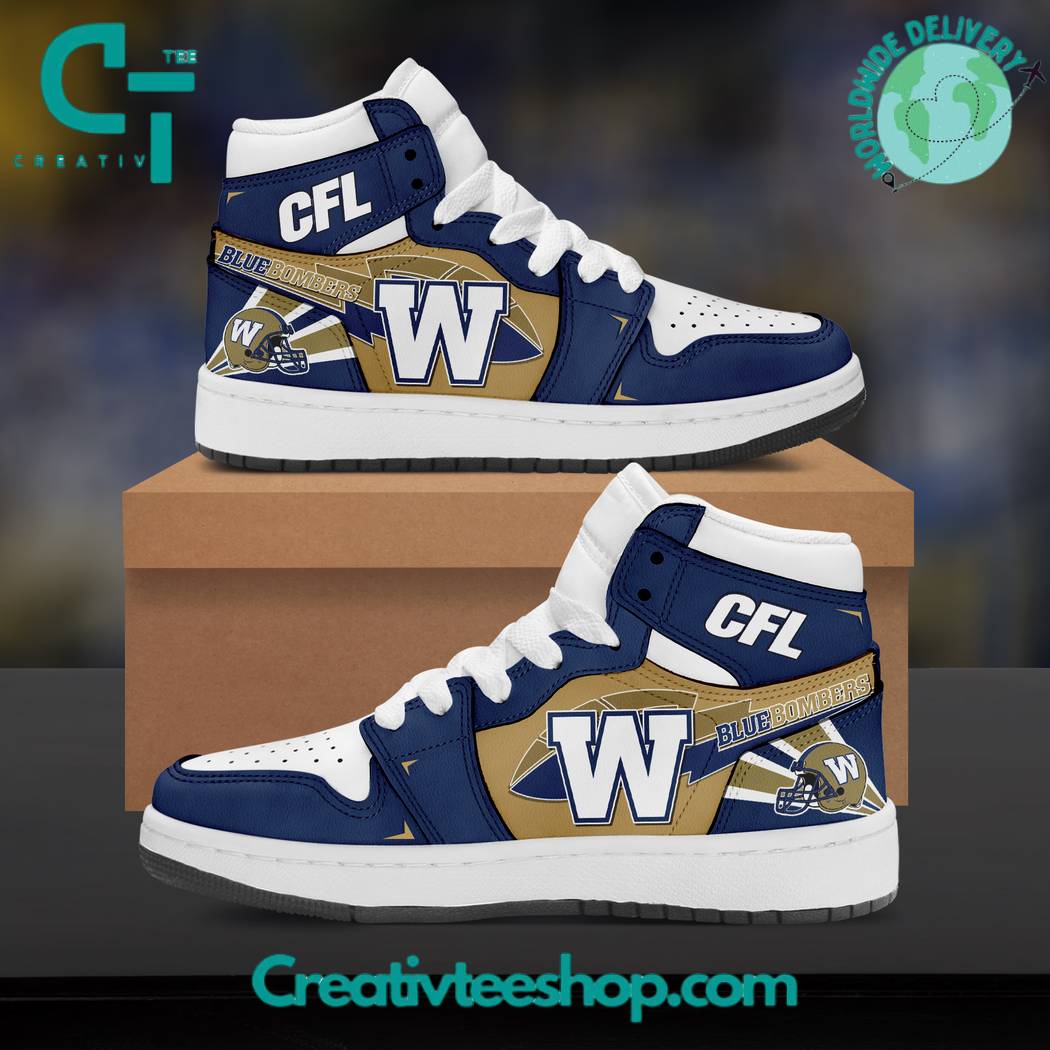 Ideafootwear Winnipeg Blue Bombers AJ1 High Sneakers Shoes For Men And Women 1