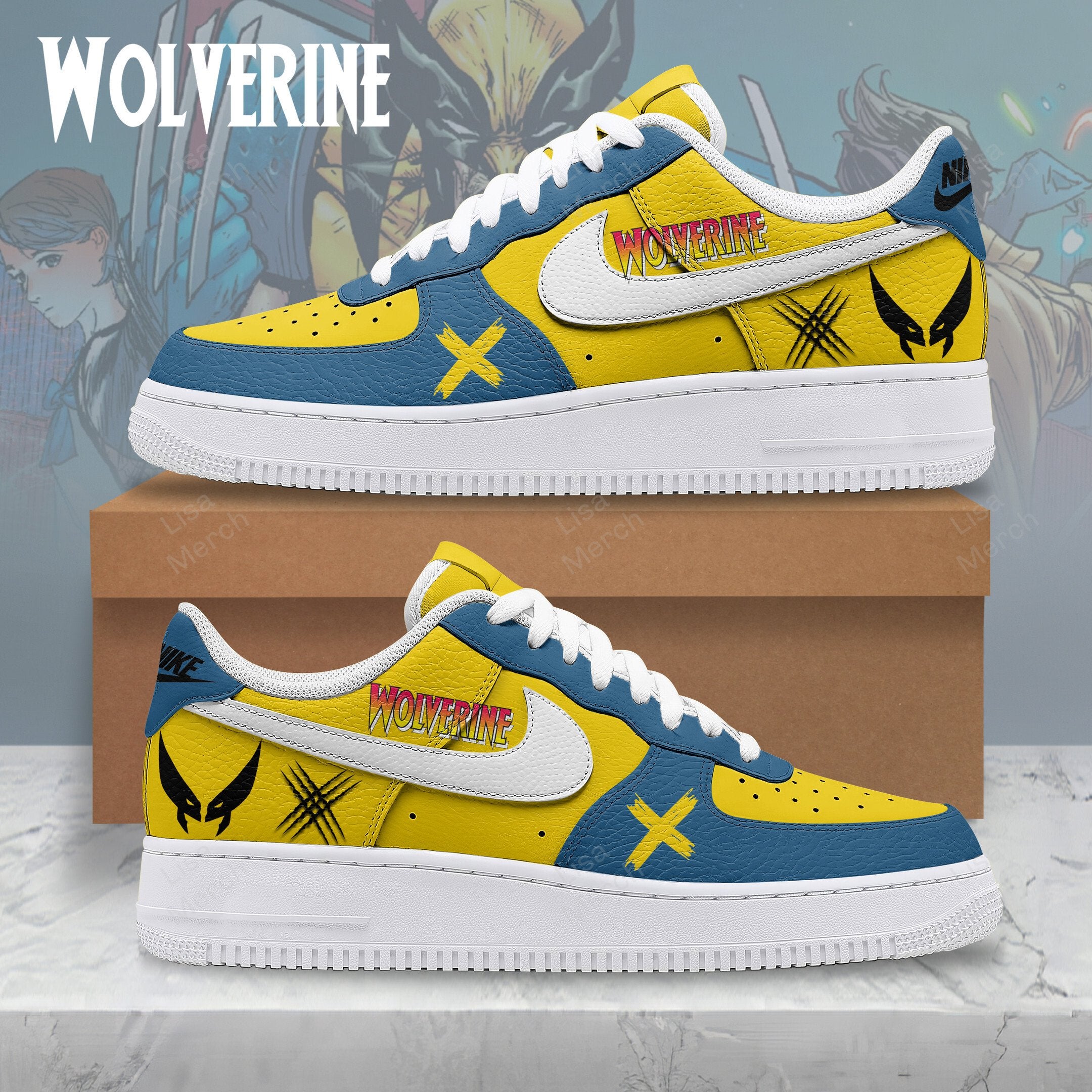 Ideafootwear Wolverine Air Low-Top Sneakers Shoes For Men And Women 2