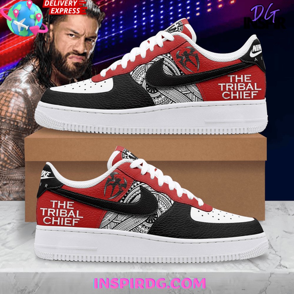 Ideafootwear WWE Roman Reigns The Tribal Chief Air Low-Top Sneakers Shoes For Men And Women 1