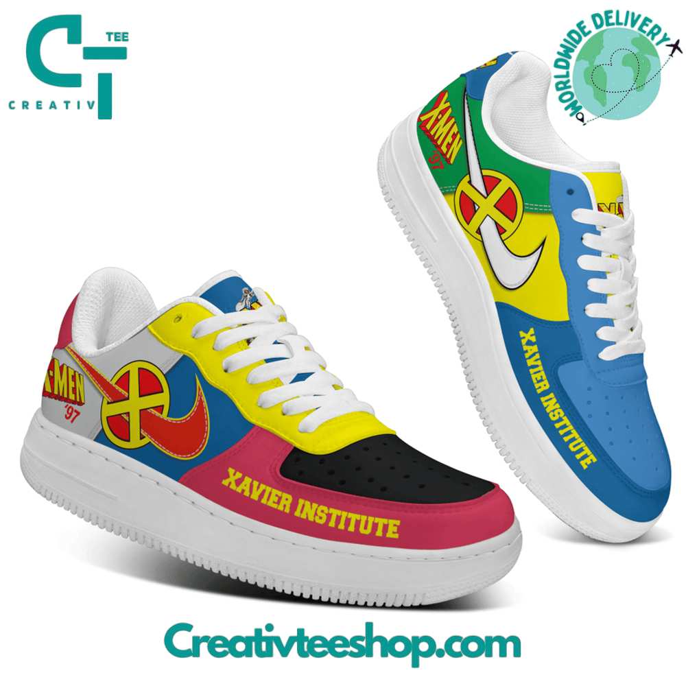 Ideafootwear X-Men 97 Xavier Institute  Air Low-Top Sneakers Shoes For Men And Women 1