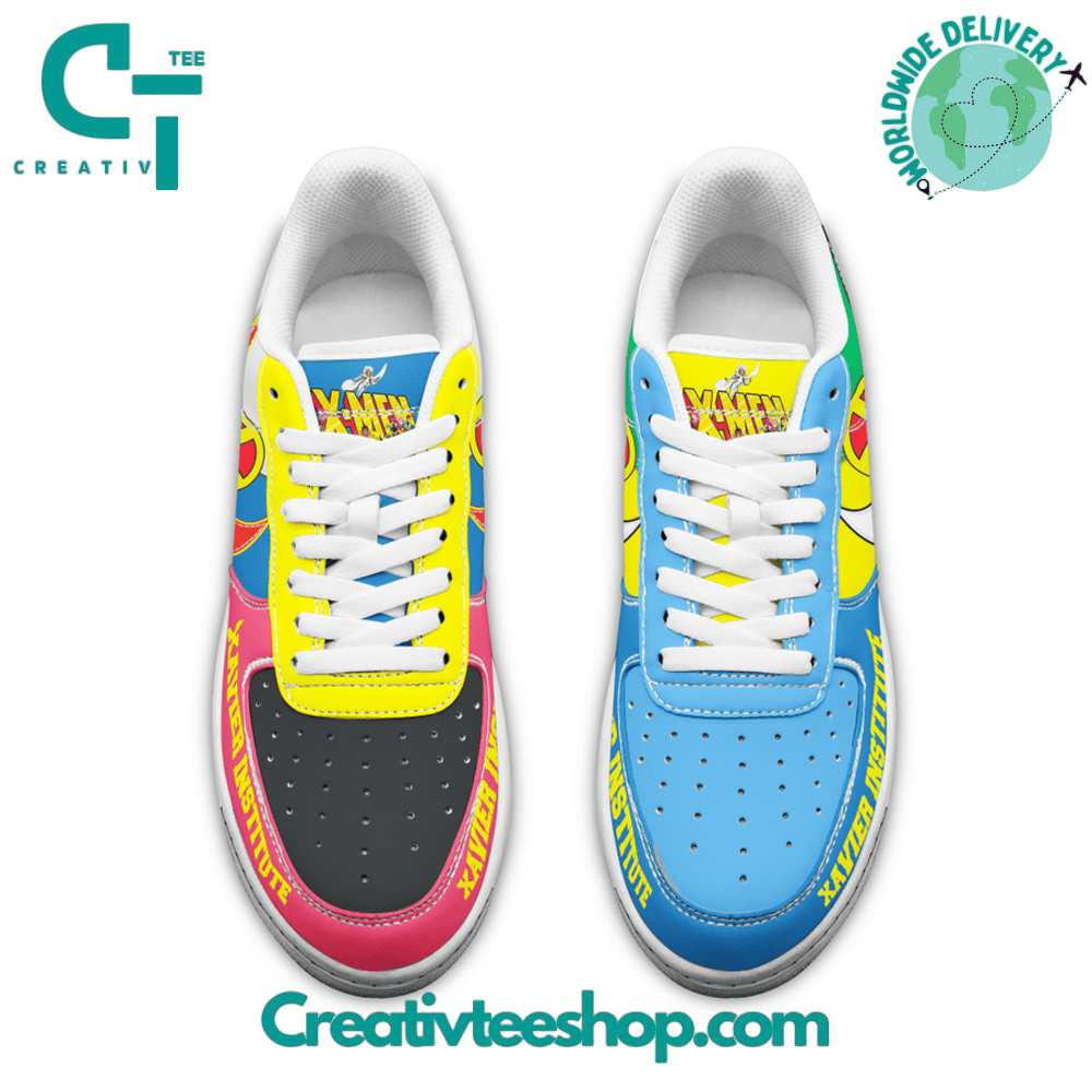 Ideafootwear X-Men 97 Xavier Institute  Air Low-Top Sneakers Shoes For Men And Women 1