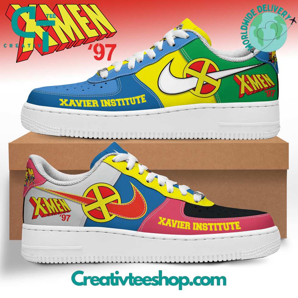 Ideafootwear X-Men 97 Xavier Institute  Air Low-Top Sneakers Shoes For Men And Women 1