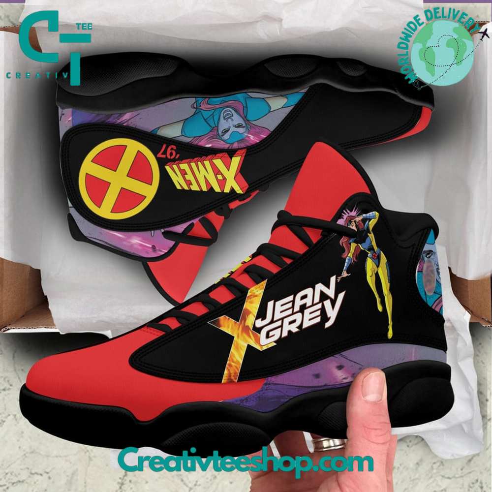Ideafootwear X-Men Jean Grey  AJ13 Sneakers Shoes For Men And Women 1