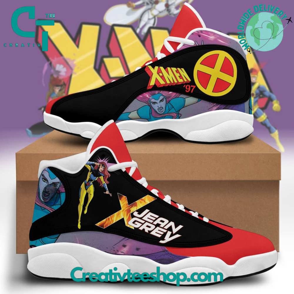 Ideafootwear X-Men Jean Grey  AJ13 Sneakers Shoes For Men And Women 1