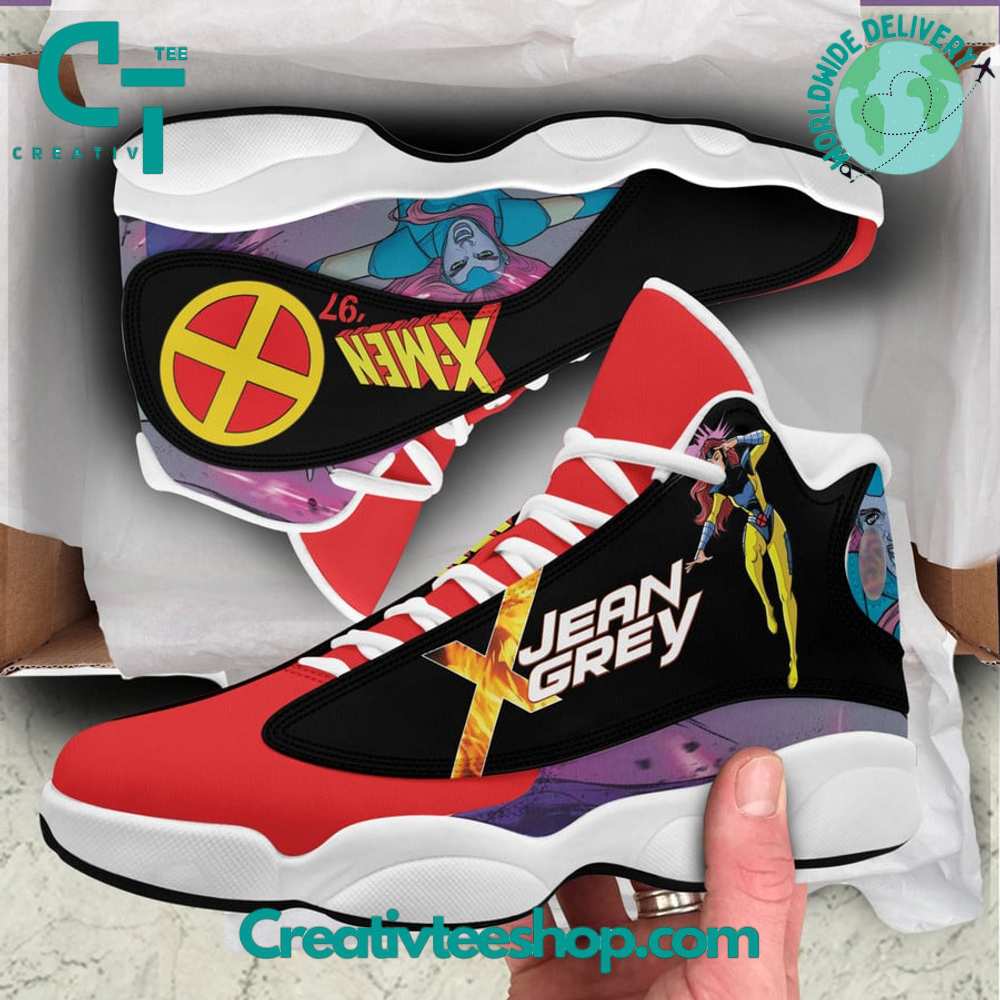 Ideafootwear X-Men Jean Grey  AJ13 Sneakers Shoes For Men And Women 1