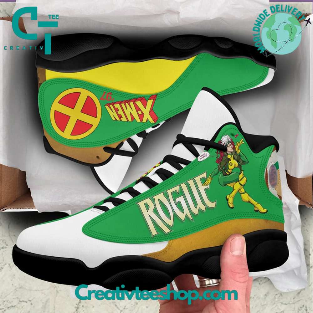 Ideafootwear X-Men Rogue  AJ13 Sneakers Shoes For Men And Women 1