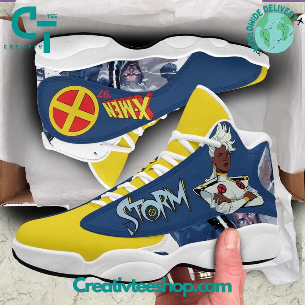 Ideafootwear X-Men Storm  AJ13 Sneakers Shoes For Men And Women 1