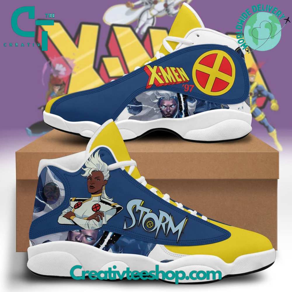 Ideafootwear X-Men Storm  AJ13 Sneakers Shoes For Men And Women 1