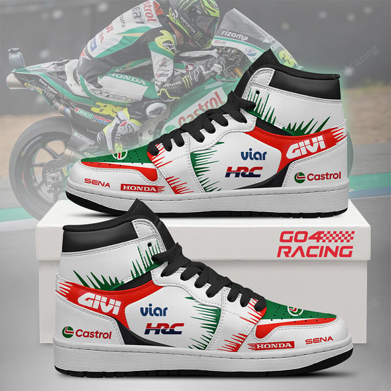 Ideafootwear Yamaha Factory Racing AJ1 High Sneakers Shoes For Men And Women 1