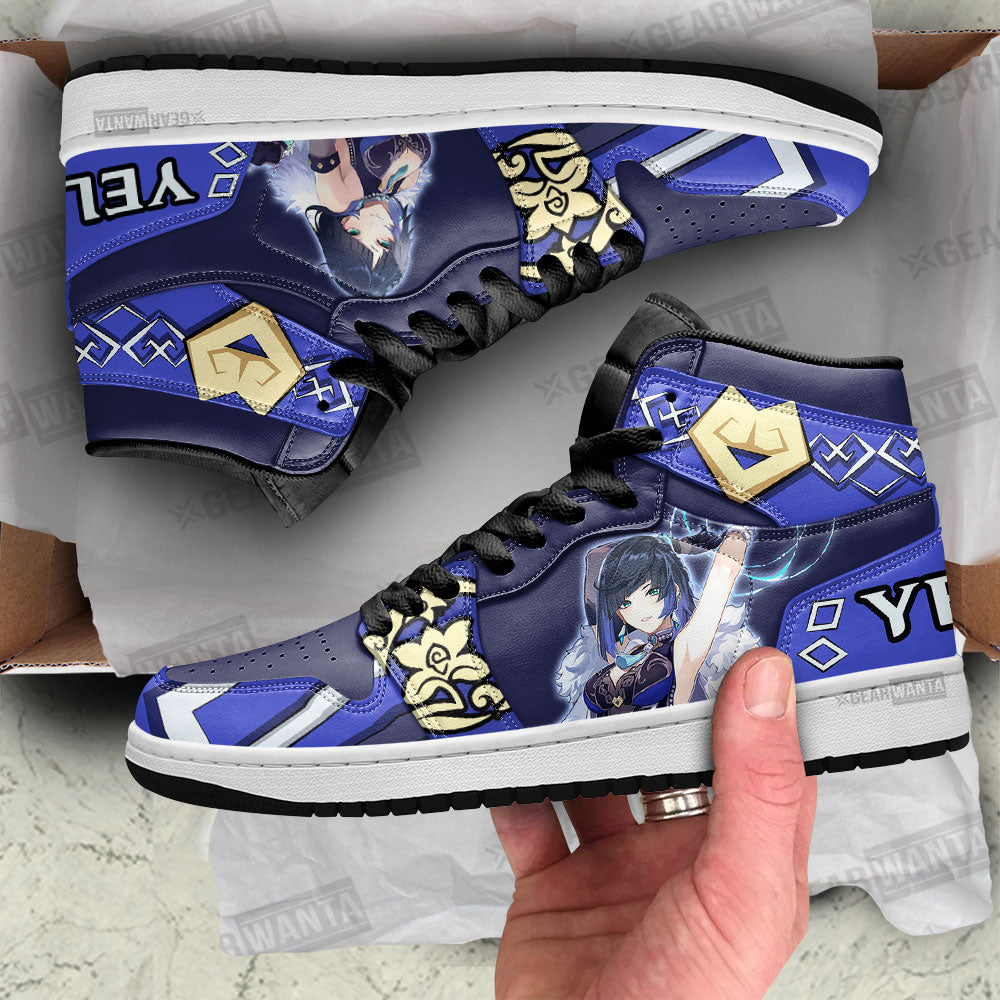 Ideafootwear Yelan Genshin Impact AJ1 High Sneakers Shoes For Men And Women 1