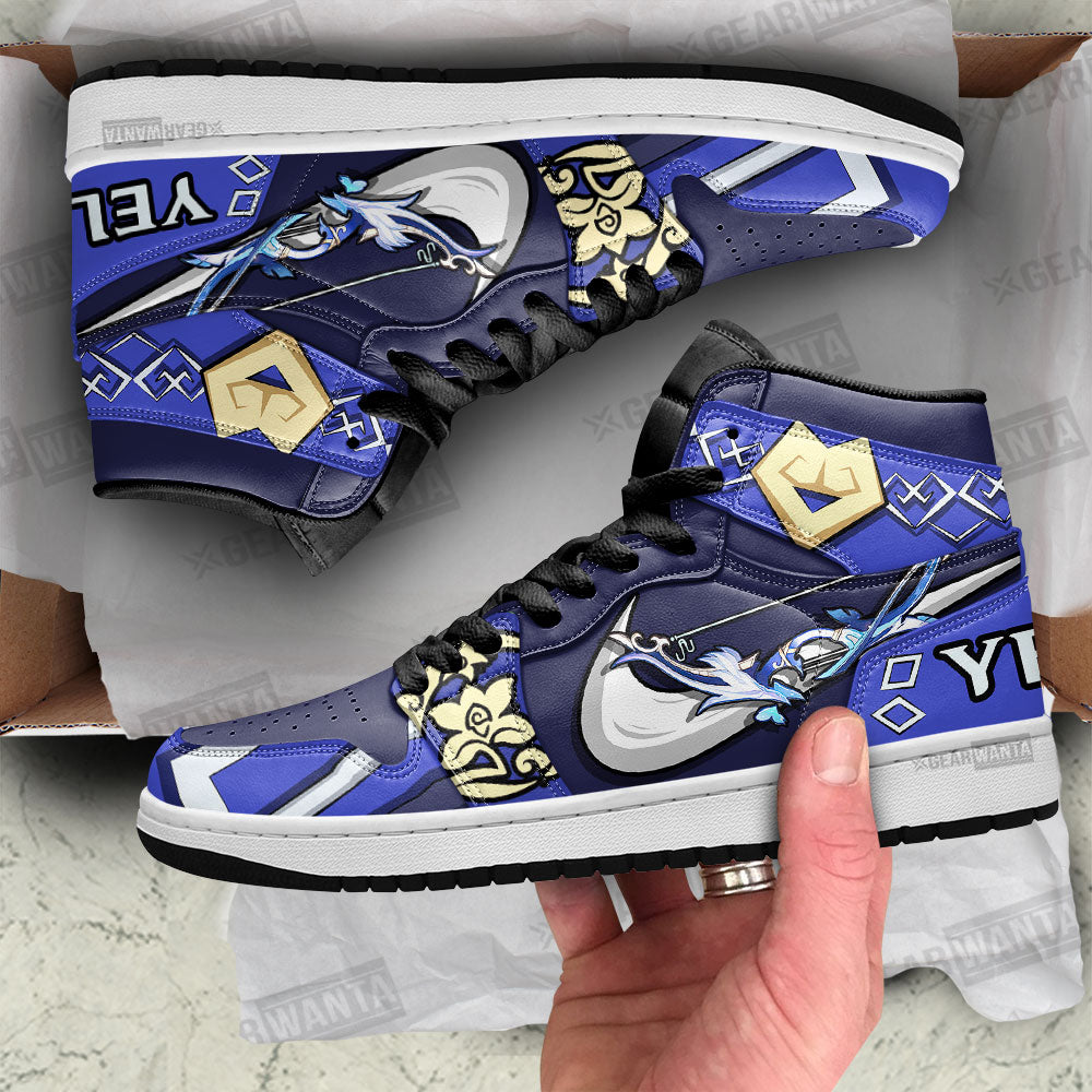 Ideafootwear Yelan Sw Genshin Impact AJ1 High Sneakers Shoes For Men And Women 1