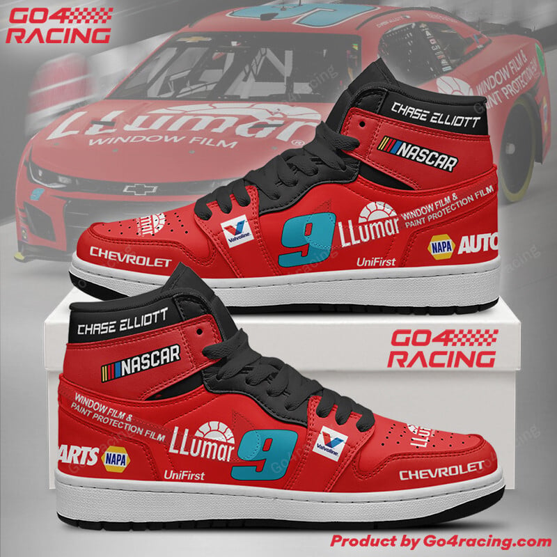Ideafootwearh Chase Elliott - Hendrick Motorsports AJ1 High Sneakers Shoes For Men And Women 2
