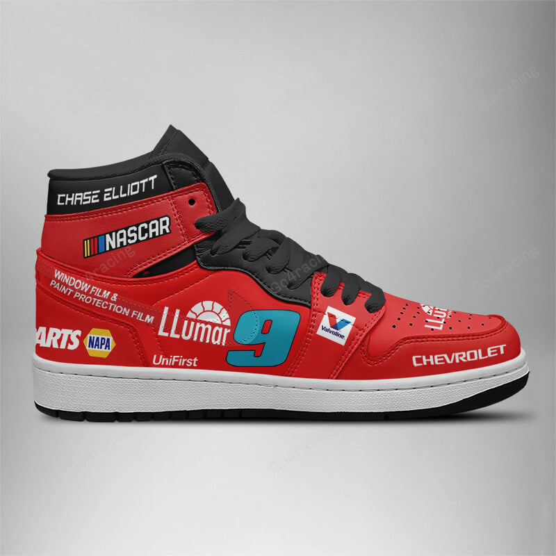 Ideafootwearh Chase Elliott - Hendrick Motorsports AJ1 High Sneakers Shoes For Men And Women 2