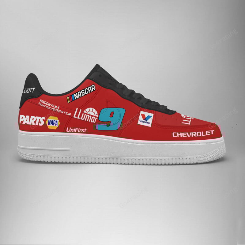Ideafootwear Hendrick Motorsports Chase Elliott Air Low-Top Sneakers Shoes For Men And Women 2