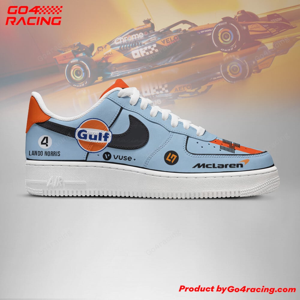 Ideafootwear Lando Norris - Mclaren Formula Air Low-Top Sneakers Shoes For Men And Women 1