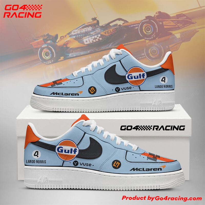 Ideafootwear Lando Norris - Mclaren Formula Air Low-Top Sneakers Shoes For Men And Women 1