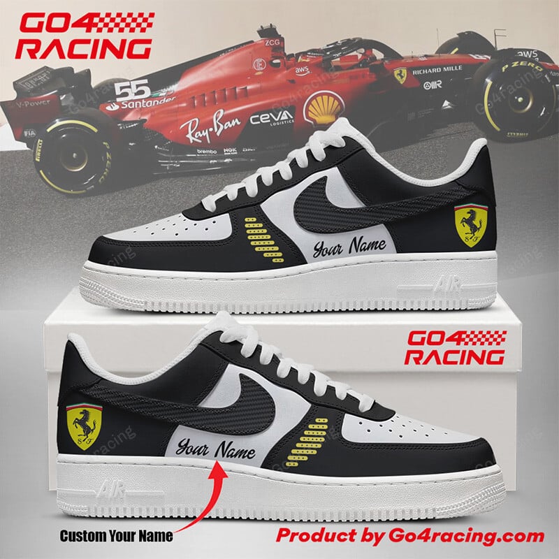 Ideafootwearh Scuderia Ferrari Air Low-Top Sneakers Shoes For Men And Women 1