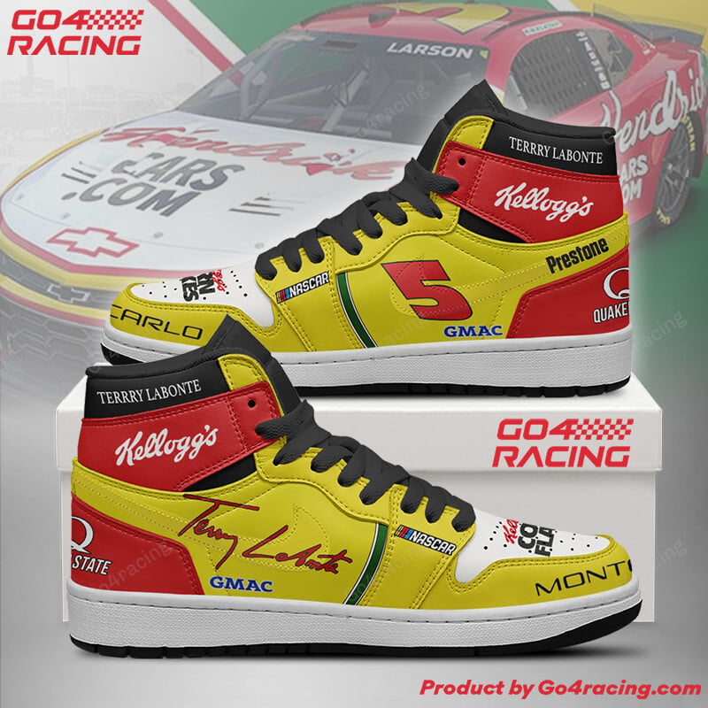 Ideafootwearh Terry Labonte - Hendrick Motorsports AJ1 High Sneakers Shoes For Men And Women 2