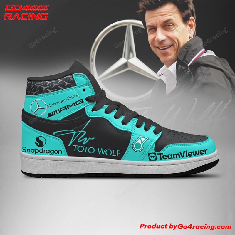 Ideafootwearh Toto Wolff - Principals Mercedes AJ1 High Sneakers Shoes For Men And Women 1