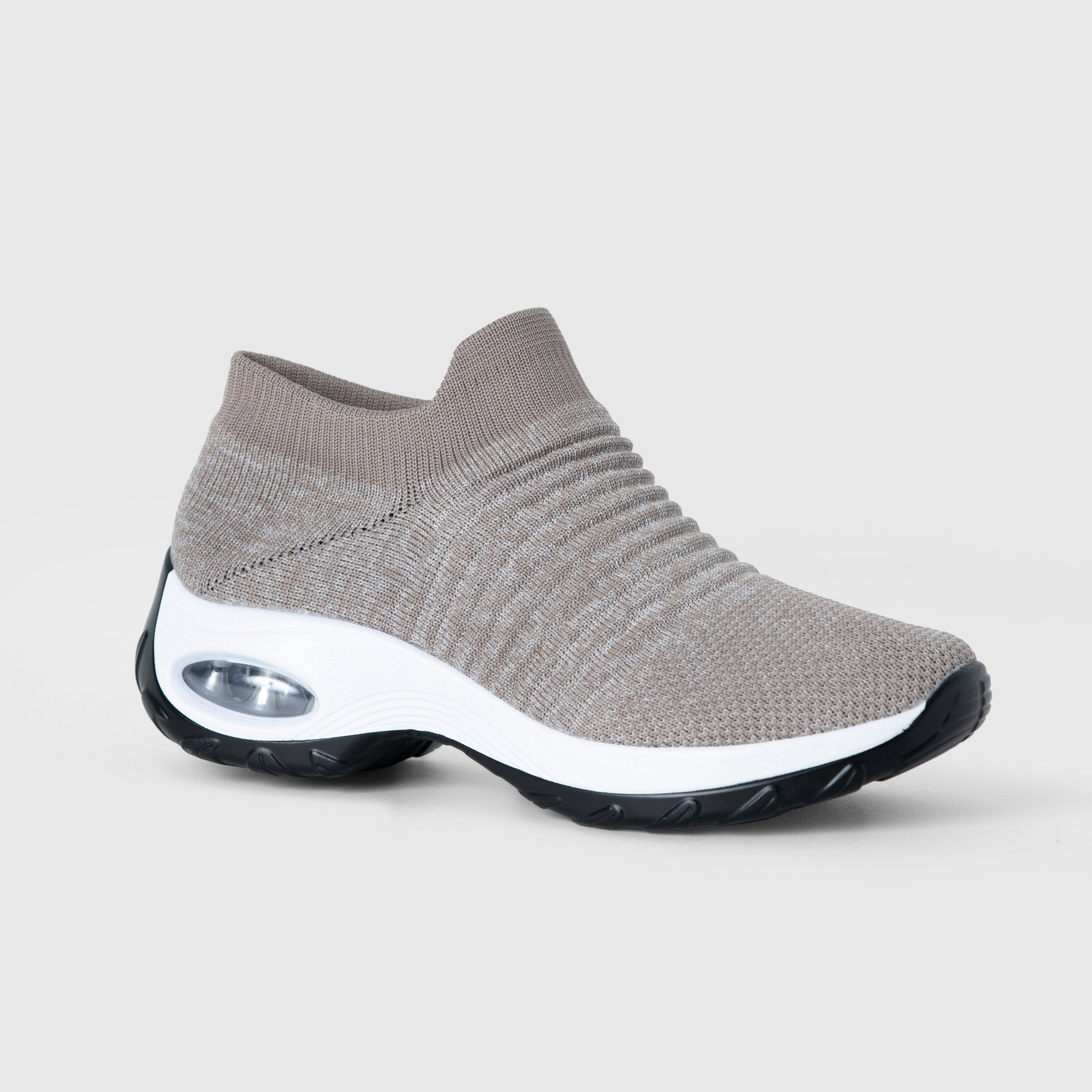 Breathable No-Tie Stretch Shoes - Khaki