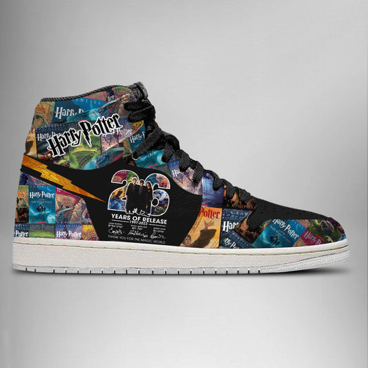 Ideafootwear 26 Years Of Harry Potter AJ1 High Sneakers Shoes For Men And Women