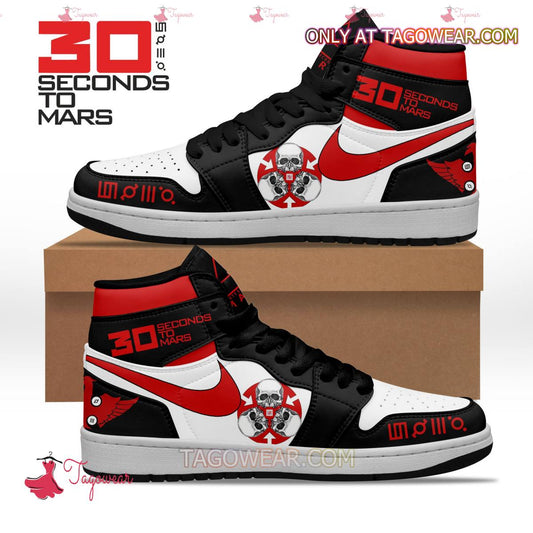 Ideafootwear 30 Seconds To Mars  AJ1 High Sneakers Shoes For Men And Women