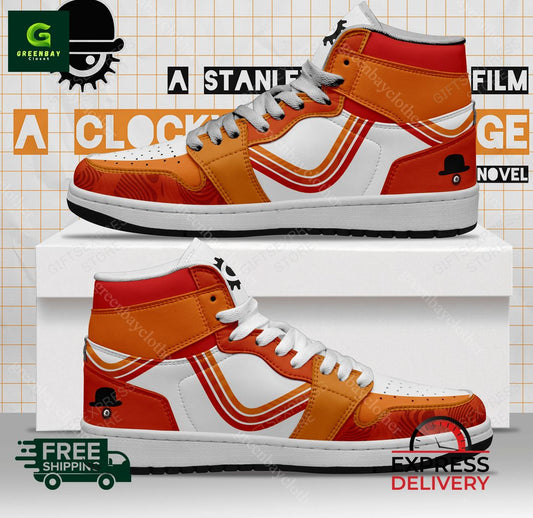 Ideafootwear A Clockwork Orange AJ1 High Sneakers Shoes For Men And Women