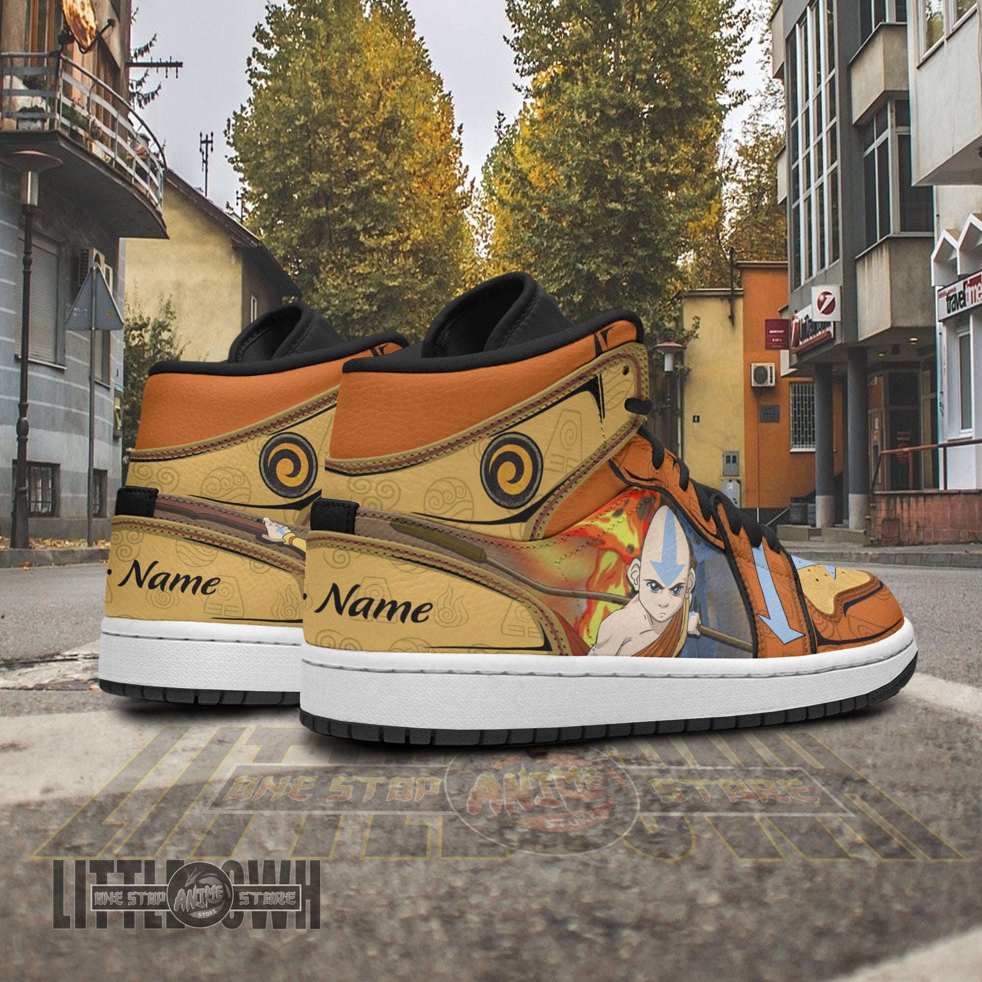 Ideafootwear Aang AJ1 High Sneakers Shoes For Men And Women