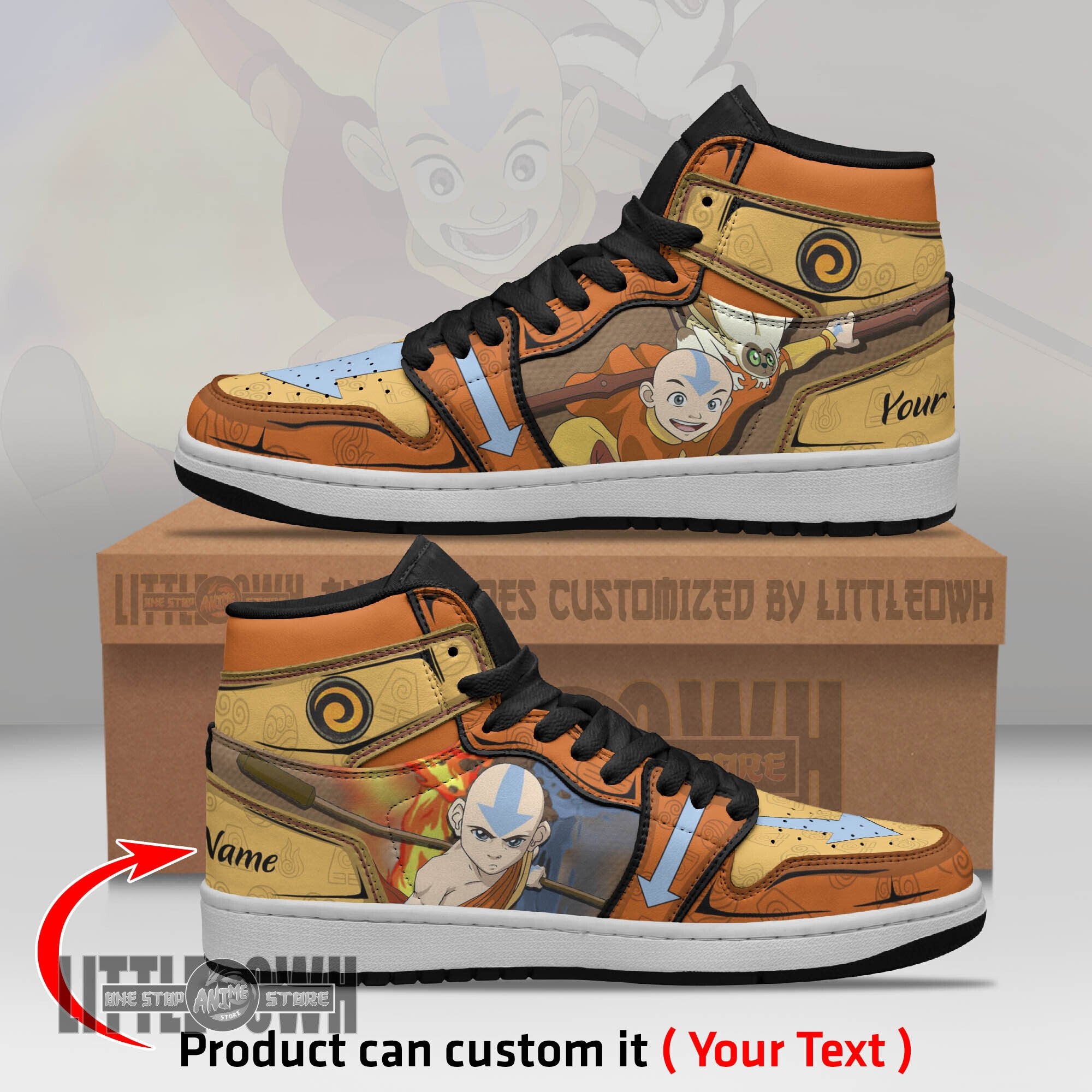 Ideafootwear Aang AJ1 High Sneakers Shoes For Men And Women